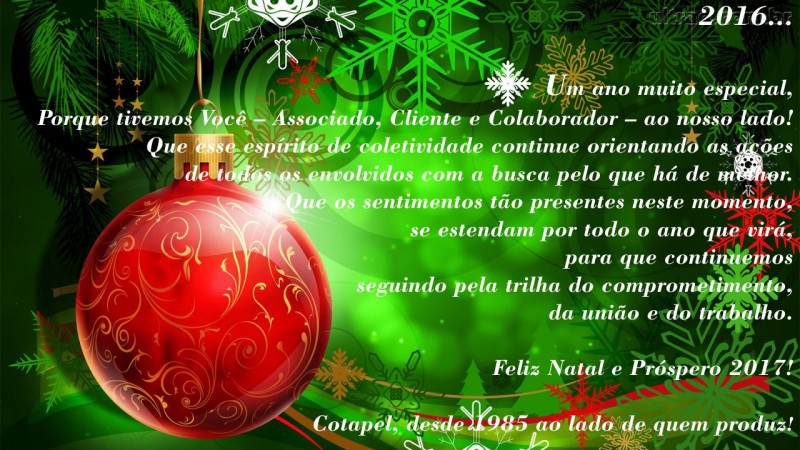 Feliz Natal e Próspero Ano Novo