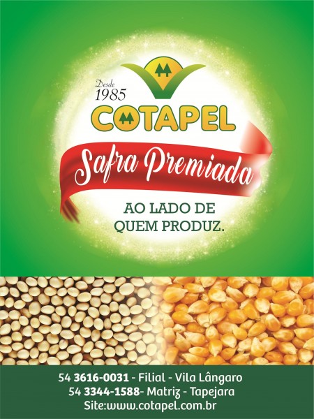 LANÇAMENTO SAFRA PREMIADA COTAPEL