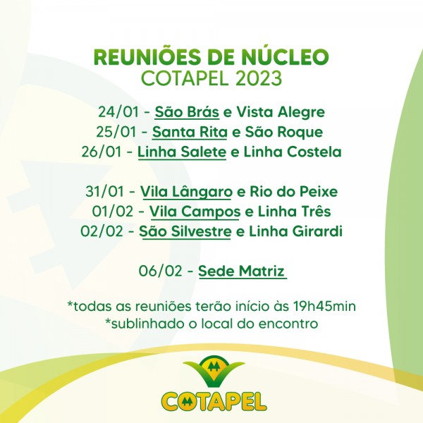 Reuniões de Núcleo Cotapel