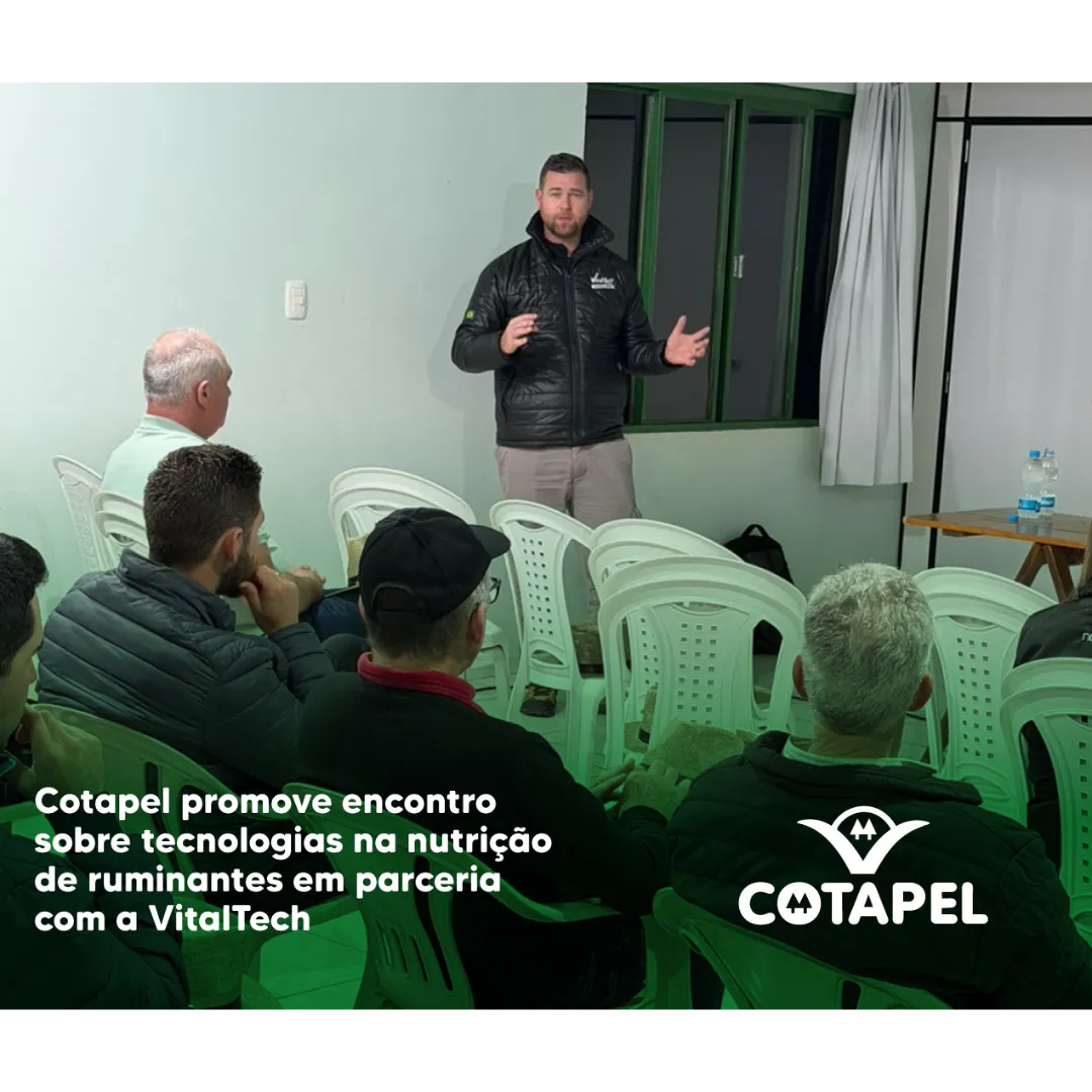 Cotapel promove encontro sobre tecnologias na nutrição de ruminantes em parceria com a VitalTech