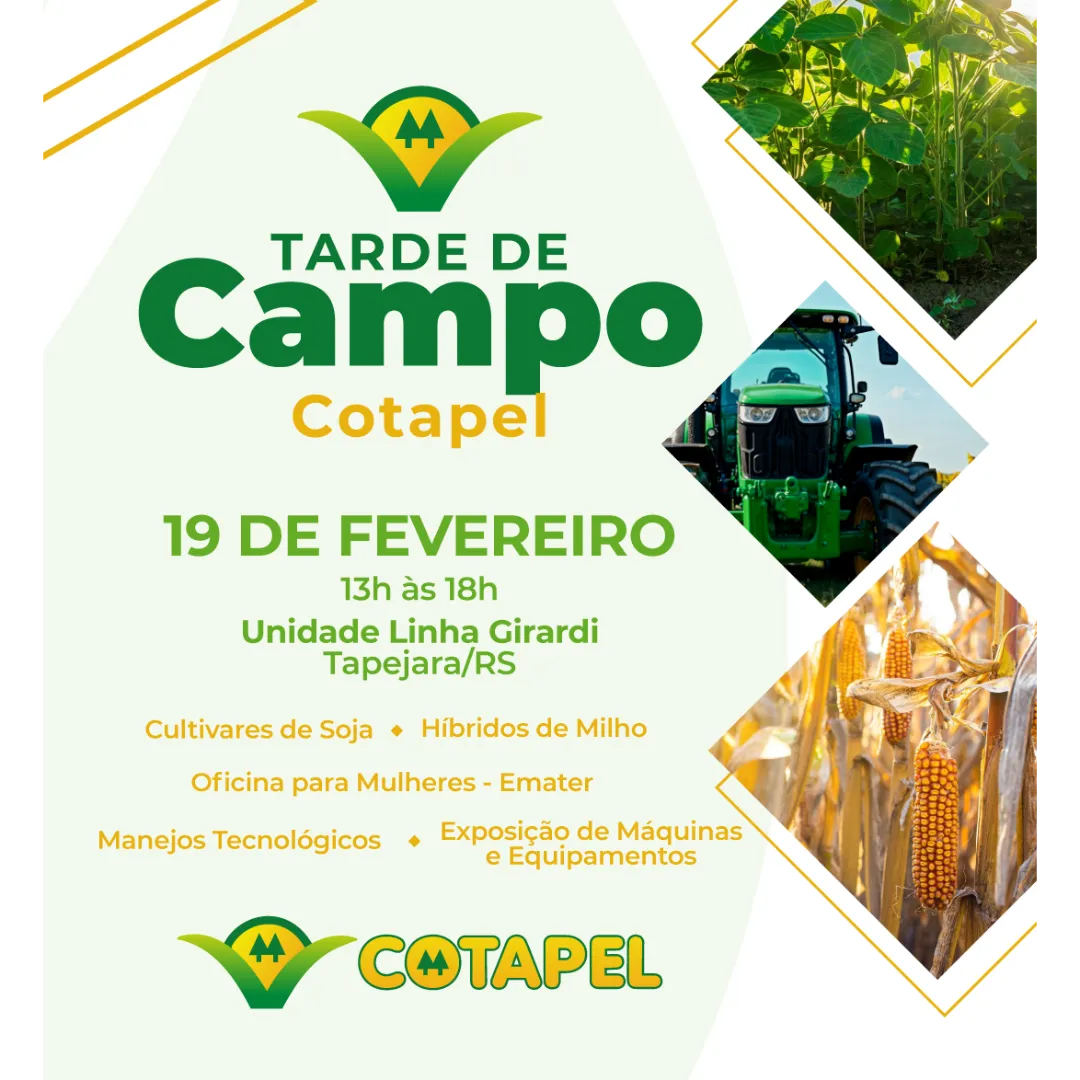 CONVITE TARDE DE CAMPO COTAPEL - DIA 19 DE FEVEREIRO 